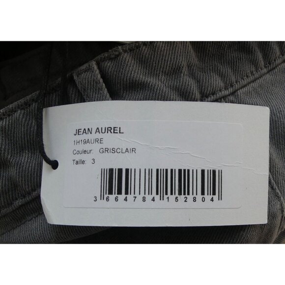 BA&SH Womens 3 Jeans Aurel Wide Leg High Rise US Size 10 Gray NEW - Picture 9 of 12